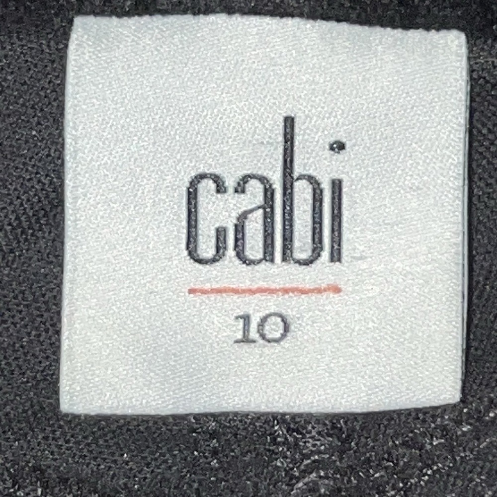 CAbi 4073 Gala Velvet Pants Women 10 High Rise Stretch Cotton Zip Closure Black - Picture 8 of 10